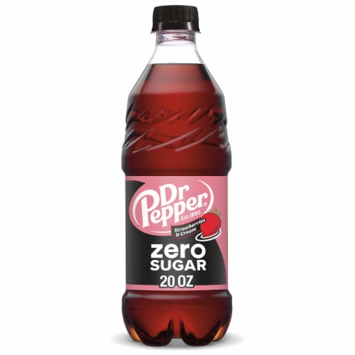 Dr Pepper Strawberries & Cream Zero Sugar Soda H0