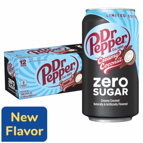 Dr Pepper Creamy Coconut Zero Sugar Soda S1